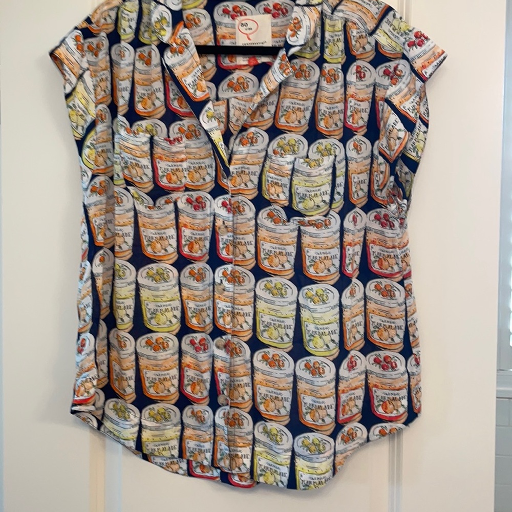 Anthropologie blouse- marmalade design size L